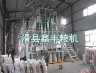 新疆50吨玉米加工设备安装案例